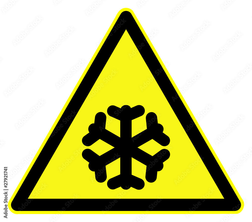 Low temperature hazard Low temperature hazard