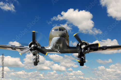 Obraz na plátne C-47 Vinteg Plane Landing