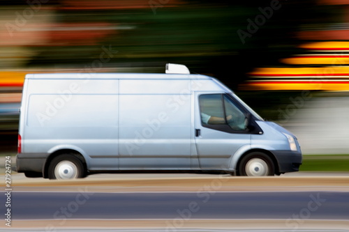 Speedy blue van