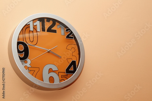 orange clock photo