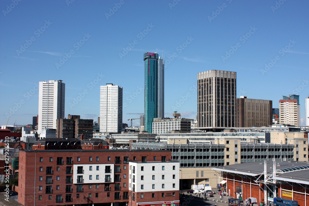 Cluster of skyscrapers in Birmingham