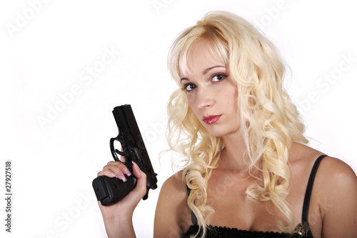 Handgun lady