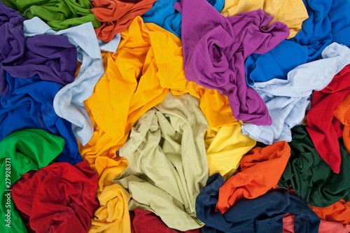 Bright messy clothing background