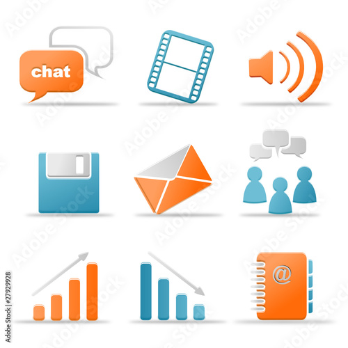 3D Iconset Web petrol