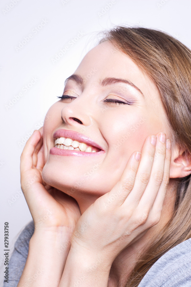 Young beautiful woman smiling