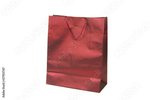 Red foil gift bag
