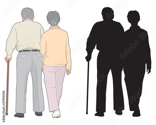 仲良し老夫婦