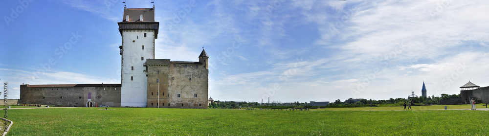 Narva Castle panorama by day