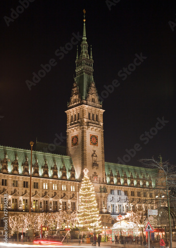 Hamburg, Tannenbaum auf Rathausmarkt