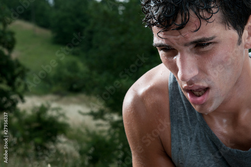 Exhausted runner