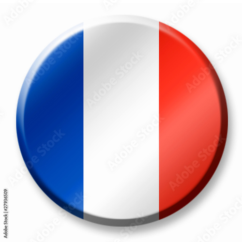 Bouton drapeau francais