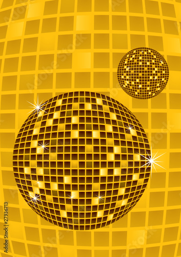 Disco party ball vector illustration