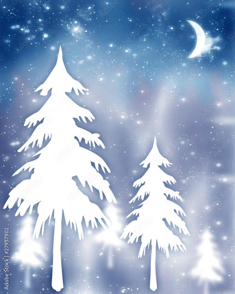 Christmas tree abstract background