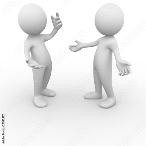Men talking