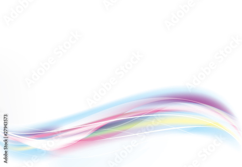 Abstract Vector Wave blue and pink color © Dolnikov