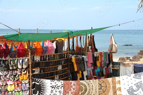 Famous Hippie flee market at Anjuna beach Goa