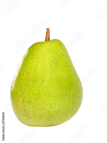Mouthwatering pear isolated on white background