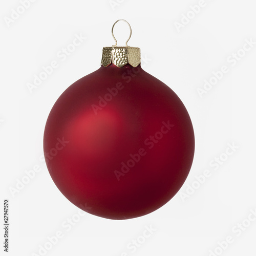 Rote Christbaumkugel
