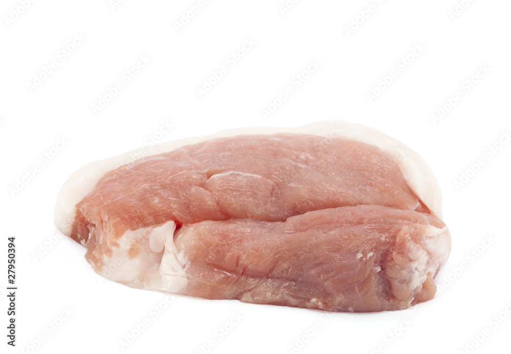 Raw pork chop with clipping path Raw pork chop with clipping path