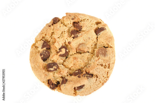 Cookie auf weissem Hintergrund