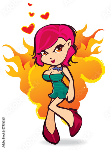 Sexy Girl On Fire