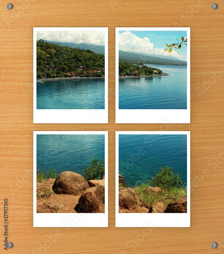 Landscape photograph in photo frame