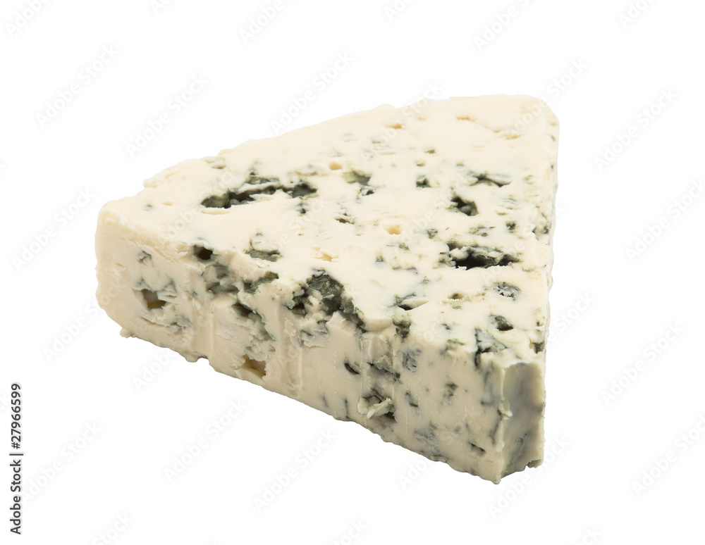 Blue cheese with clipping path