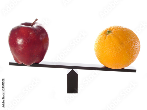 Compare Apples to Oranges Heavy metaphor