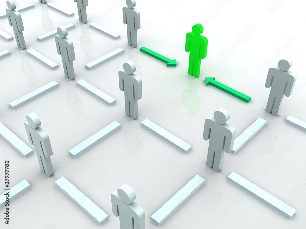 Silhouettes of people