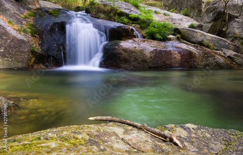 Beautiful waterfall at the national park, Portugal