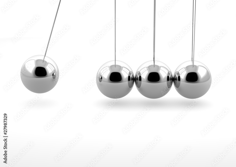 newton pendulum isolated on white background newton pendulum isolated on white background