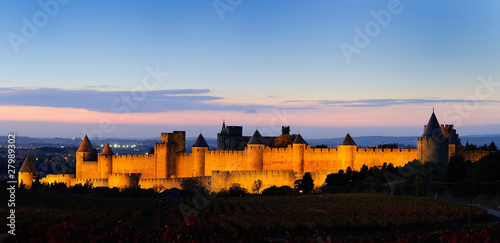 Tableau sur toile La cité de carcassonne