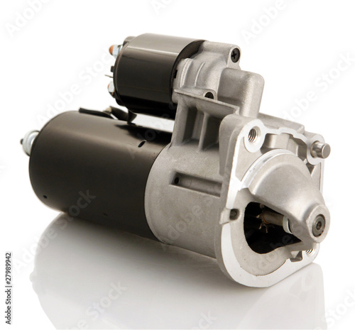 Automotive starter motor and solenoid