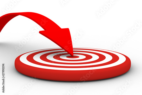 Movement direction to success. Isolated 3D image