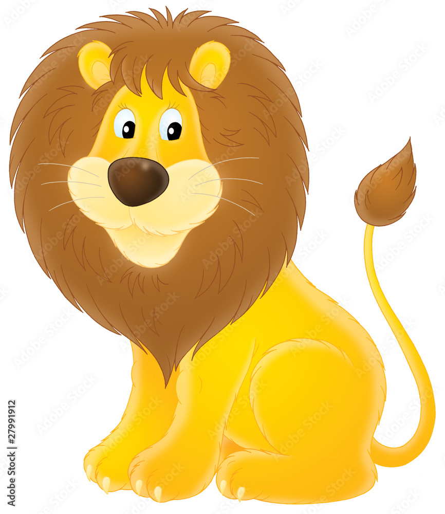 Naklejka premium Lion