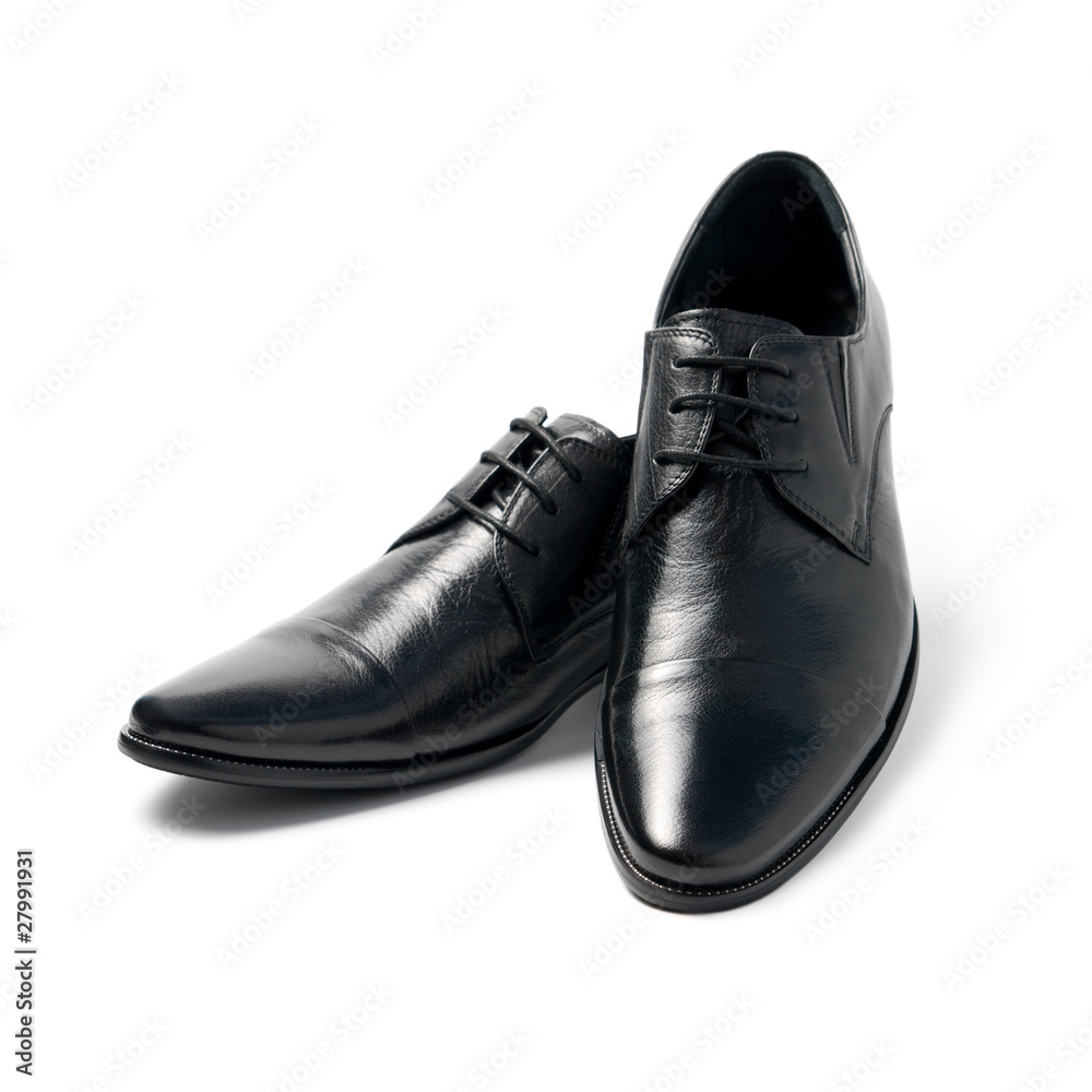The black man's shoes