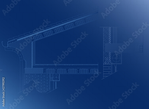 roof architectural detail, vector