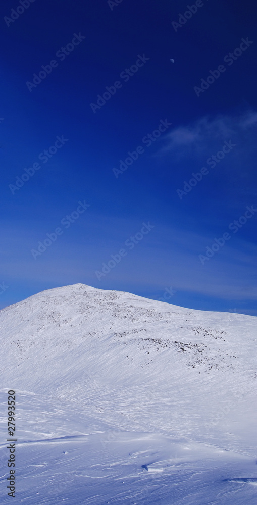 Obraz premium Western Sayan mountains. Ergaky. Siberia. Russia in winter time.