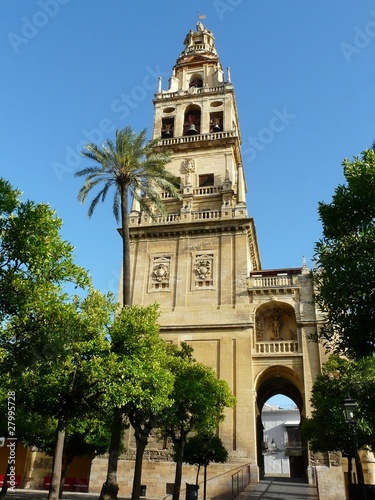 Bell tower at the Mezquita mosque/cathedral in Cordoba, Spain