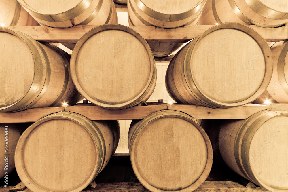 wine barrels