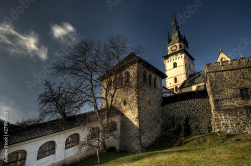 Walls surrounding the town castle, Kremnica, Slovakia photo