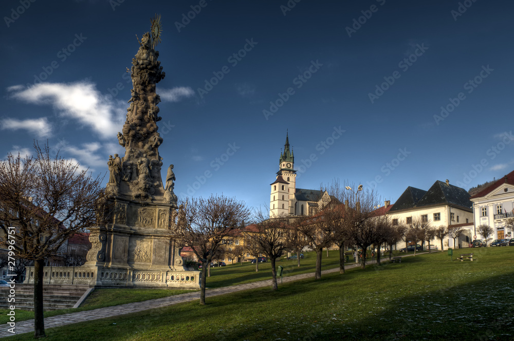 The main square, Kremnica, Slovakia