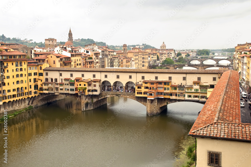 Fototapeta View of Ponte vecchio at Firenze - Italy