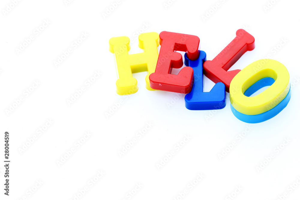 Obraz premium Close-up of letters. Great details !