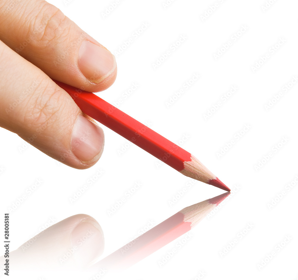 pencil in hand