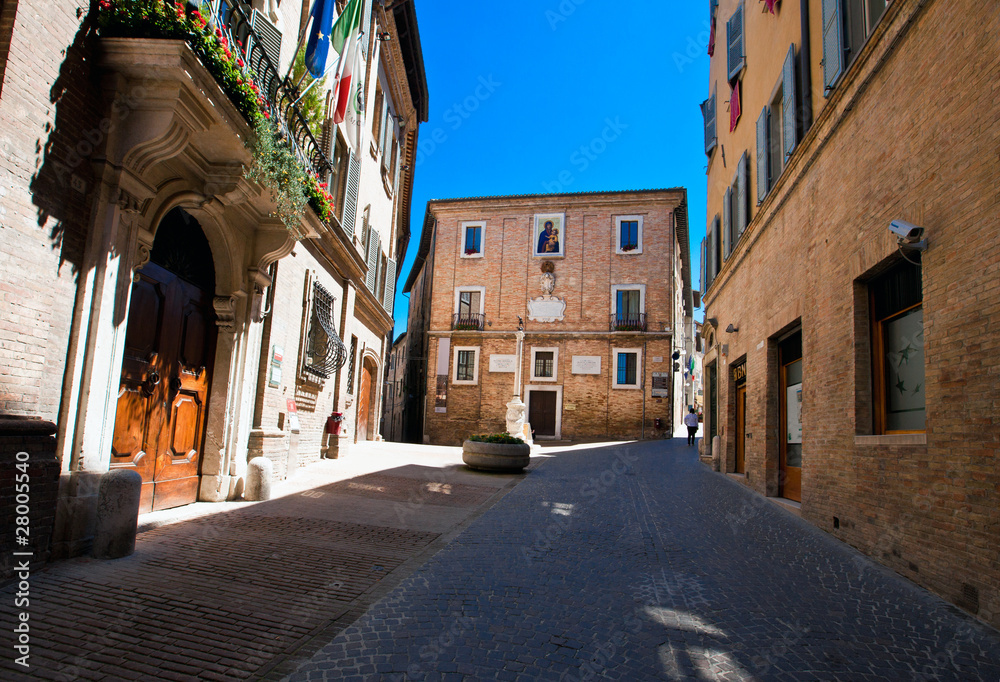 A small square in Urbino