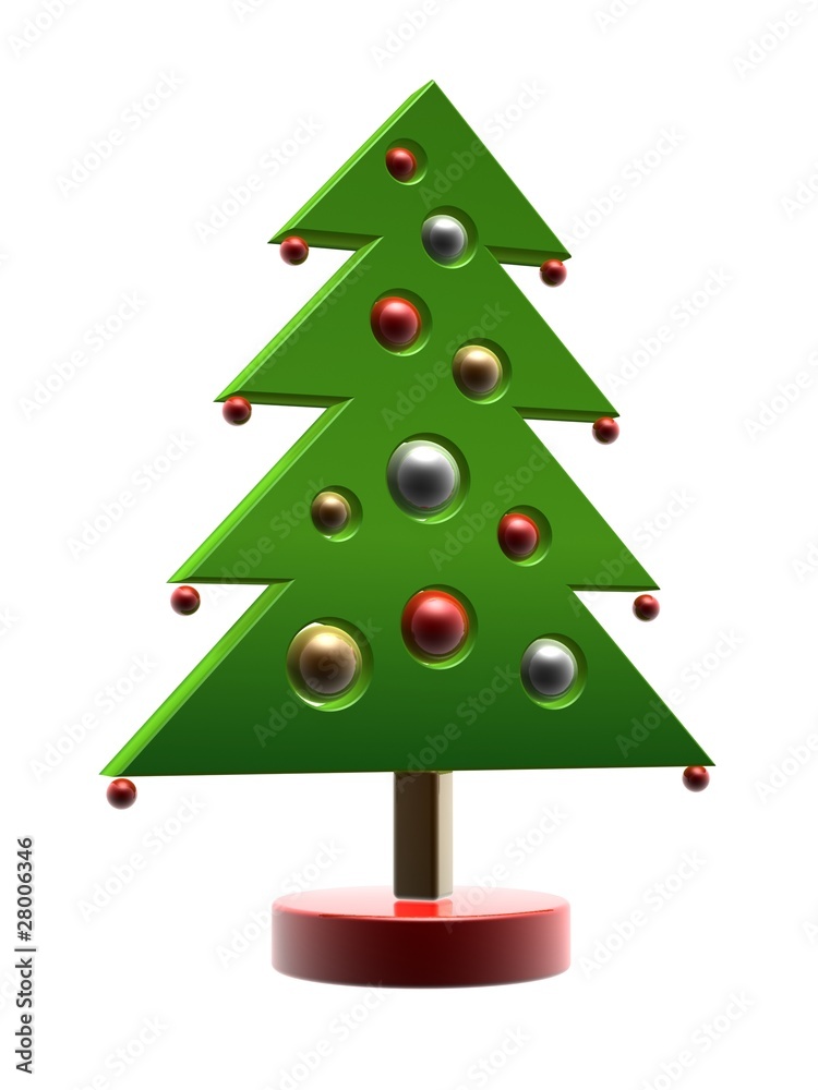 Obraz premium cartoon Christmas tree