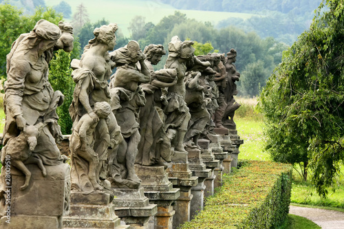 Unique baroque statues photo