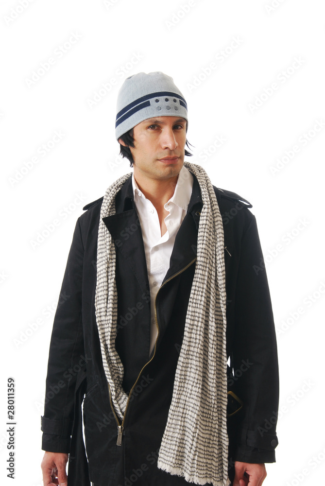 Sexy man in winter clothes Sexy man in winter clothes