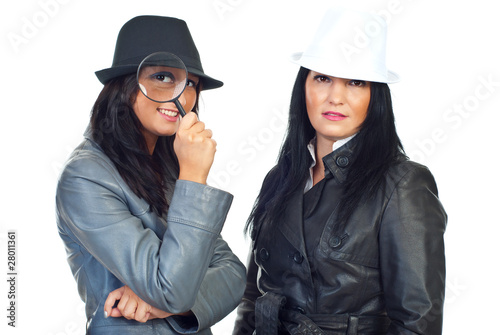 Portrait of two detectives women © Gabriel Blaj